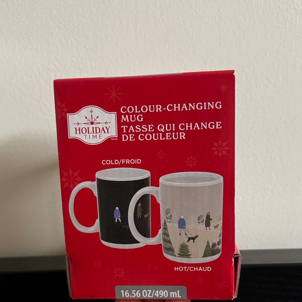 Holiday Time Color-Changing Mug - Black and Gray